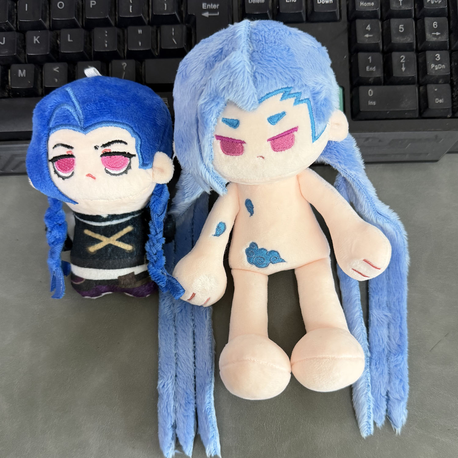 Cosplay Plushie Prop - Pendentif en peluche Jinx de l'anime