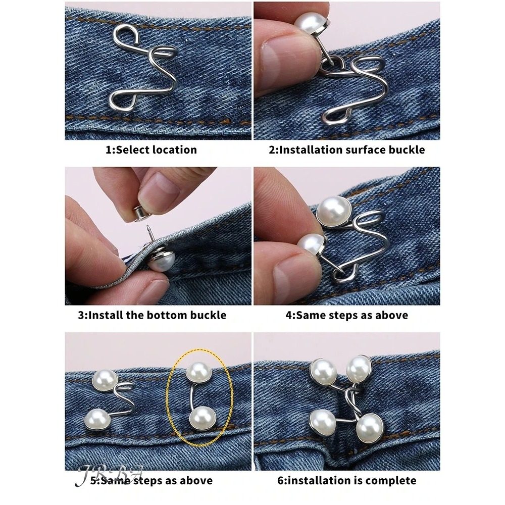 Lot de 2 boucles de taille rég - Snap Fastener Set avis et prix