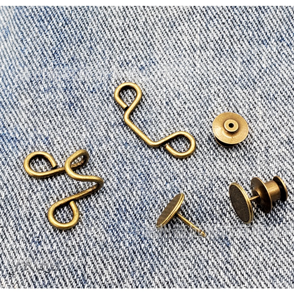 Lot de 2 boucles de taille rég - Snap Fastener Set avis et prix